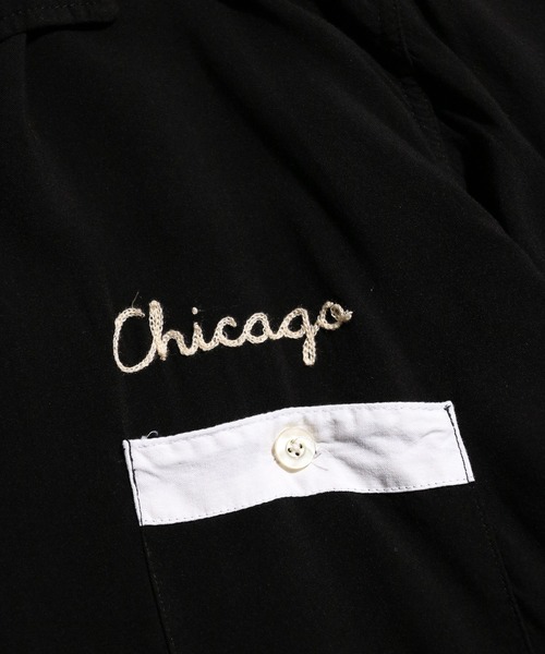 PLAYBOY（プレイボーイ）の「PLAYBOY / プレイボーイ 1953 BOWLING SHIRT ボーリングシャツ（シャツ/ブラウス・メンズ・ブラック/ホワイト・MEDIUM/LARGE）」の19枚目の写真