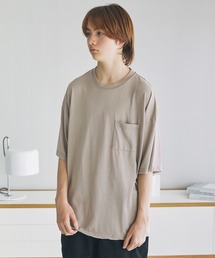 The unormwind | Buyer's Select/TC天竺ワイド胸ポケットスノーウォッシュ加工半袖Tシャツ(Tシャツ/カットソー)