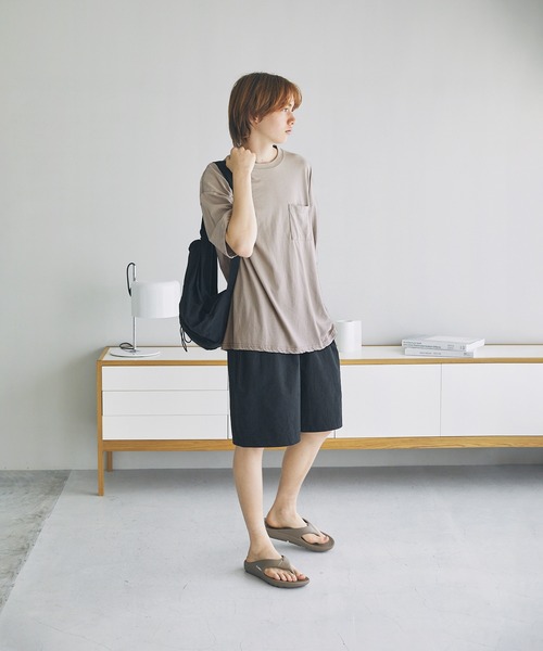 The unormwind（ザアンノームワインド）の「Buyer's Select/TC天竺ワイド胸ポケットスノーウォッシュ加工半袖Tシャツ（Tシャツ/カットソー・メンズ・ベージュ/カーキ/ブラック・L/M/LL）」の21枚目の写真