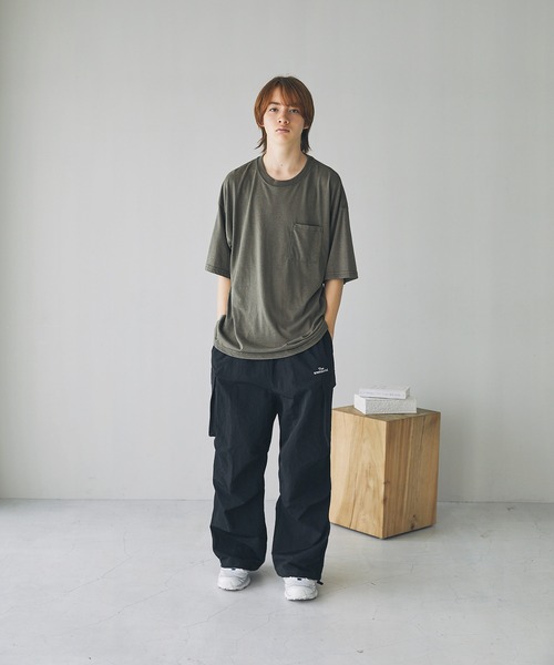 The unormwind（ザアンノームワインド）の「Buyer's Select/TC天竺ワイド胸ポケットスノーウォッシュ加工半袖Tシャツ（Tシャツ/カットソー・メンズ・ベージュ/カーキ/ブラック・L/M/LL）」の17枚目の写真