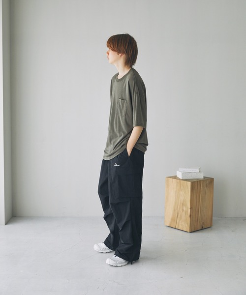 The unormwind（ザアンノームワインド）の「Buyer's Select/TC天竺ワイド胸ポケットスノーウォッシュ加工半袖Tシャツ（Tシャツ/カットソー・メンズ・ベージュ/カーキ/ブラック・L/M/LL）」の18枚目の写真