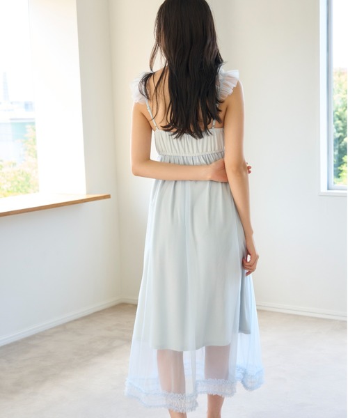 snidel home チュールフリルワンピース SNIDEL HOME（スナイデルホーム）の「チュールフリルワンピース