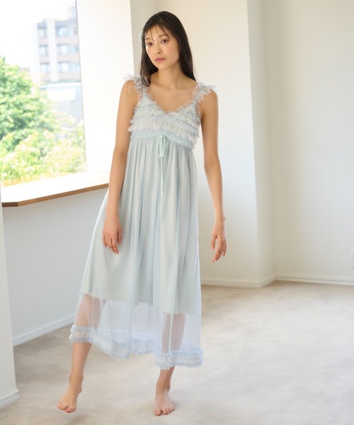 snidel home チュールフリルワンピース SNIDEL HOME（スナイデルホーム）の「チュールフリルワンピース