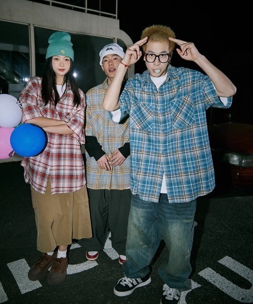 MGV（エムジーヴィー）の「Street Check Short-Sleeve Shirt（シャツ/ブラウス・メンズ・レッド/イエロー/ブルー・MEDIUM/LARGE/X-LARGE）」の9枚目の写真