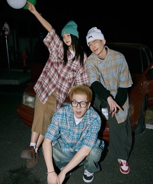 MGV（エムジーヴィー）の「Street Check Short-Sleeve Shirt（シャツ/ブラウス・メンズ・レッド/イエロー/ブルー・MEDIUM/LARGE/X-LARGE）」の8枚目の写真