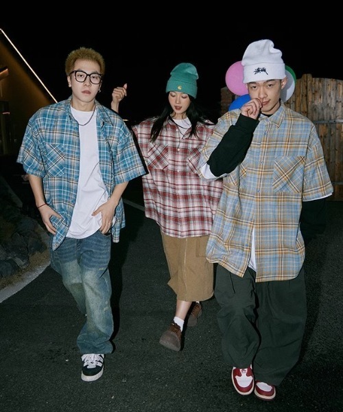 MGV（エムジーヴィー）の「Street Check Short-Sleeve Shirt（シャツ/ブラウス・メンズ・レッド/イエロー/ブルー・MEDIUM/LARGE/X-LARGE）」の6枚目の写真