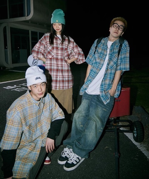 MGV（エムジーヴィー）の「Street Check Short-Sleeve Shirt（シャツ/ブラウス・メンズ・レッド/イエロー/ブルー・MEDIUM/LARGE/X-LARGE）」の5枚目の写真