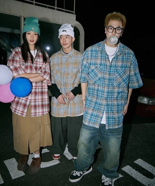 MGV（エムジーヴィー）の「Street Check Short-Sleeve Shirt（シャツ/ブラウス・メンズ・レッド/イエロー/ブルー・MEDIUM/LARGE/X-LARGE）」の21枚目の写真