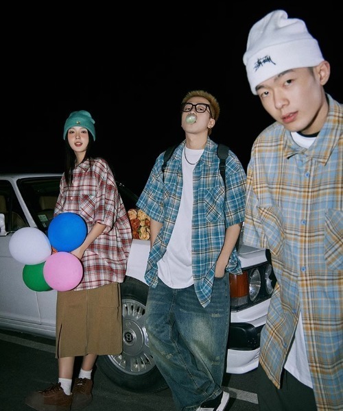 MGV（エムジーヴィー）の「Street Check Short-Sleeve Shirt（シャツ/ブラウス・メンズ・レッド/イエロー/ブルー・MEDIUM/LARGE/X-LARGE）」の19枚目の写真