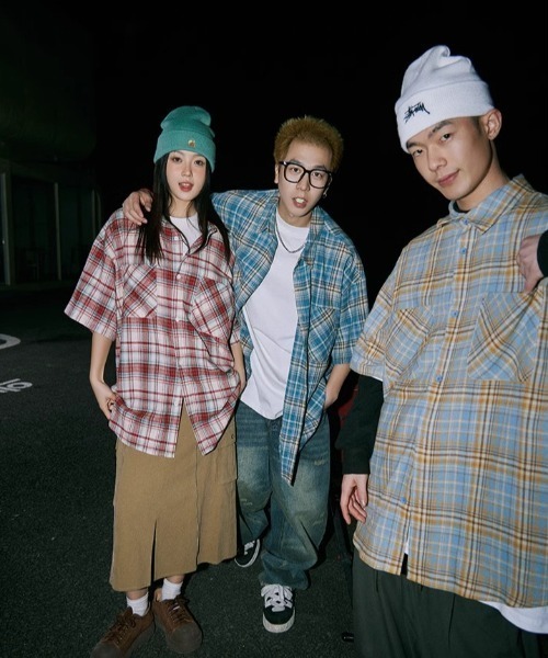 MGV（エムジーヴィー）の「Street Check Short-Sleeve Shirt（シャツ/ブラウス・メンズ・レッド/イエロー/ブルー・MEDIUM/LARGE/X-LARGE）」の16枚目の写真
