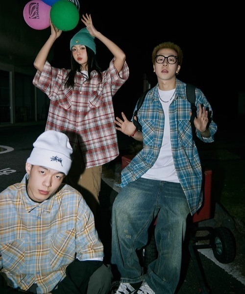 MGV（エムジーヴィー）の「Street Check Short-Sleeve Shirt（シャツ/ブラウス・メンズ・レッド/イエロー/ブルー・MEDIUM/LARGE/X-LARGE）」の14枚目の写真