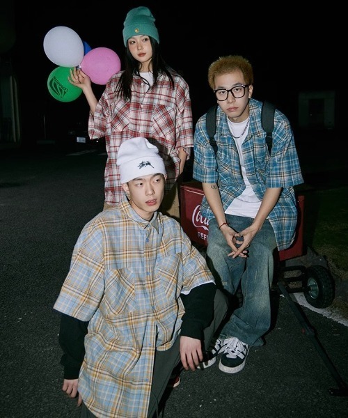 MGV（エムジーヴィー）の「Street Check Short-Sleeve Shirt（シャツ/ブラウス・メンズ・レッド/イエロー/ブルー・MEDIUM/LARGE/X-LARGE）」の12枚目の写真