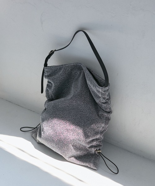 VIS（ビス）の「ラメニットクシュクシュショルダー（ショルダーバッグ・レディース・ゴールド系その他2/シルバー系その他2/ブラック・FREE）」の11枚目の写真