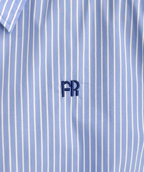 fredy emue（フレディエミュ）の「【インフルエンサー別注カラーあり】FR刺繍ハーフスリーブタックシャツ（シャツ/ブラウス・レディース・ベージュ/オフホワイト/ブルー系その他/ブルー系その他3/ブルー系その他2・38）」の19枚目の写真