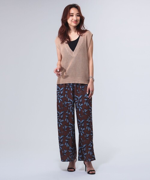 B:MING by BEAMS（ビーミングバイビームス）の「畦編み ニットベスト（ベスト・レディース・ブラック/ブラウン系その他/グレー・ONE SIZE）」の10枚目の写真