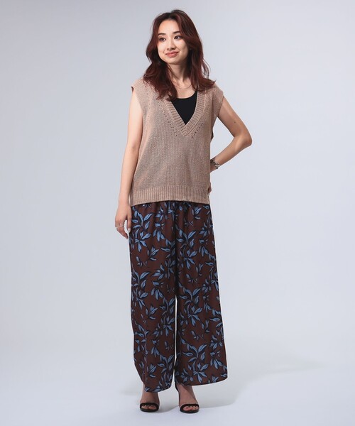 B:MING by BEAMS（ビーミングバイビームス）の「畦編み ニットベスト（ベスト・レディース・ブラック/ブラウン系その他/グレー・ONE SIZE）」の11枚目の写真