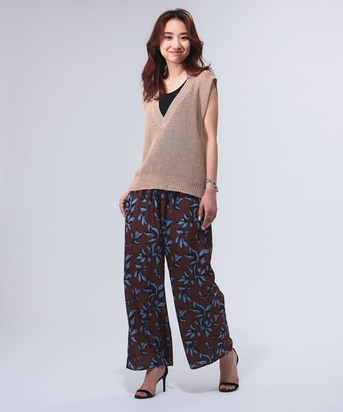 B:MING by BEAMS（ビーミングバイビームス）の「畦編み ニットベスト（ベスト・レディース・ブラック/ブラウン系その他/グレー・ONE SIZE）」の12枚目の写真