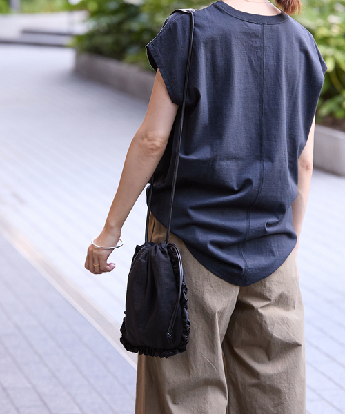 IENA(イエナ)の「ALLA HOLLON/オラホロン ナイロンフリルバッグ A3043PBG025(ハンドバッグ・レディース・ブラック・FREE)」の22枚目の写真