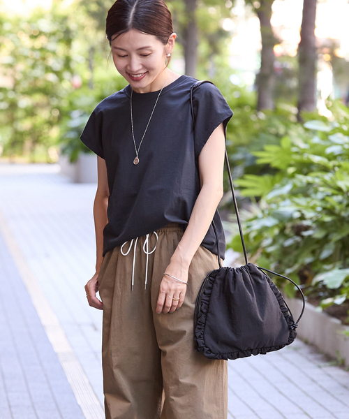 IENA(イエナ)の「ALLA HOLLON/オラホロン ナイロンフリルバッグ A3043PBG025(ハンドバッグ・レディース・ブラック・FREE)」の15枚目の写真