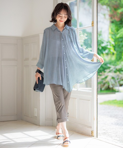 BELLUNA PLUS(ベルーナ)の「裾リボン綿サテンクロップドパンツ50丈(その他パンツ・レディース・イエロー/ライトグレー/ブラック/カーキ/オフホワイト・SMALL/MEDIUM/LARGE/X-LARGE)」の12枚目の写真
