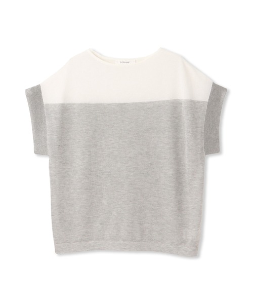 ニット セーター UVカット配色ハイゲージニットPO「手洗い可能」 レディース MAYSON GREY ニット セーター UVカット配色ハイゲージニットPO