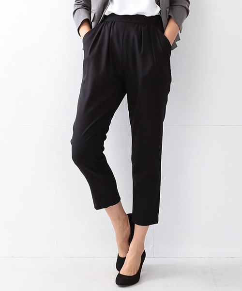 BEAMS LIGHTS Women's(ビームスライツ ウィメンズ)の「BEAMS LIGHTS / ジョーゼット サルエルパンツ(その他パンツ・レディース・グレー/ブラック/オリーブ・36/38)」の2枚目の写真