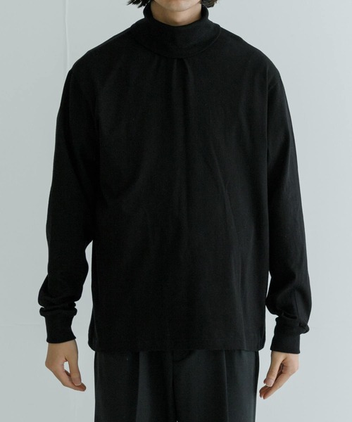 URBAN RESEARCH（アーバンリサーチ）の「久米繊維別注タートルネックLONG-SLEEVE T-SHIRTS（Tシャツ/カットソー・メンズ・ブラック/ホワイト/レッド/ブルー系その他・MEDIUM/LARGE）」の3枚目の写真