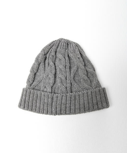 Smoothy（スムージー）の「Smoothy / ケーブル ニットキャップ（ニットキャップ/ビーニー・キッズ・ホワイト/ブラック/ネイビー・ONE SIZE）」の11枚目の写真