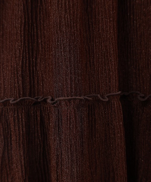 31 Sons de mode（トランテアン　ソン　ドゥ　モード）の「配色メロー楊柳ティアードスカート（スカート・レディース・サックスブルー/クリーム/ダークブラウン・フリー）」の17枚目の写真