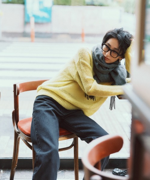 Mila Owen（ミラオーウェン）の「ウールストール（ストール/ショール・レディース・グレー/モカ/レッド・FREE）」の9枚目の写真