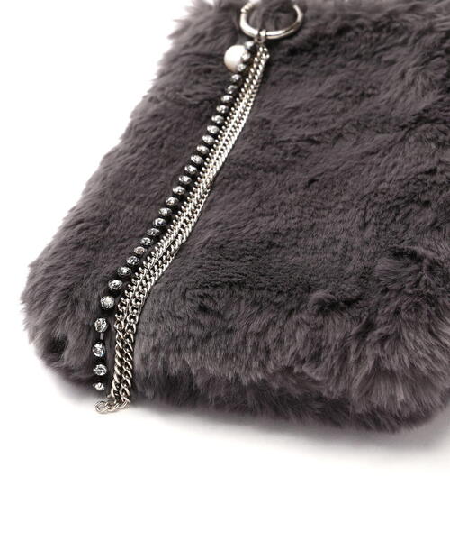 B'2nd(ビーセカンド)の「COTTABAL (コッタバル) ファーショルダー(ショルダーバッグ・レディース・チャコールグレー/アイボリー/ブルー・F)」の22枚目の写真