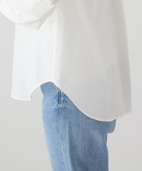 Noble（ノーブル）の「【My Policy Shirt】ウォッシュドコットンボリュームスリーブシャツ（シャツ/ブラウス・レディース・ピンク系その他/ホワイト・FREE）」の22枚目の写真