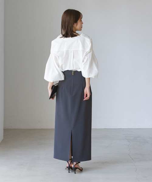 Noble（ノーブル）の「【My Policy Shirt】ウォッシュドコットンボリュームスリーブシャツ（シャツ/ブラウス・レディース・ピンク系その他/ホワイト・FREE）」の11枚目の写真