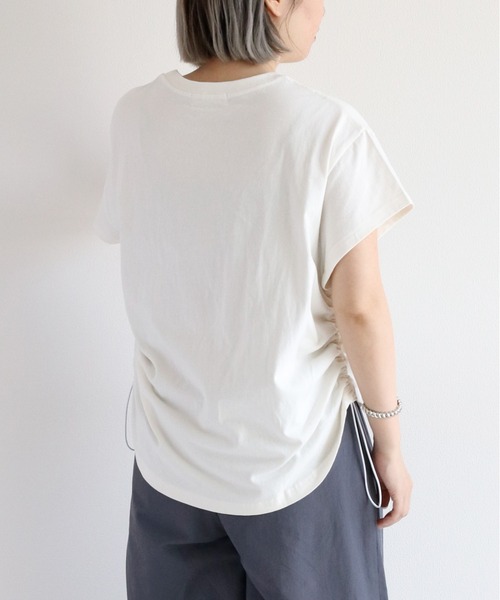 cepo(セポ)の「サイドドロストS/Sプルオーバー(Tシャツ/カットソー・レディース・カーキ/チャコール/オフホワイト・M)」の10枚目の写真