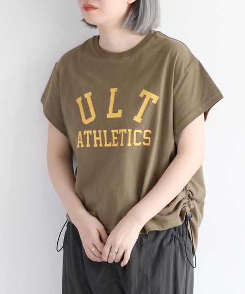 cepo(セポ)の「サイドドロストS/Sプルオーバー(Tシャツ/カットソー・レディース・カーキ/チャコール/オフホワイト・M)」の20枚目の写真