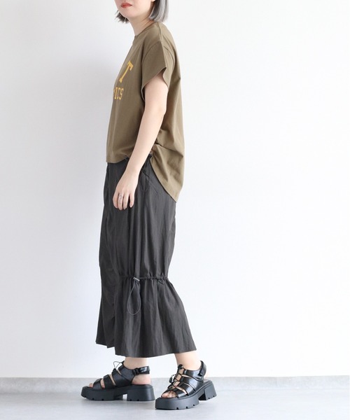 cepo(セポ)の「サイドドロストS/Sプルオーバー(Tシャツ/カットソー・レディース・カーキ/チャコール/オフホワイト・M)」の18枚目の写真