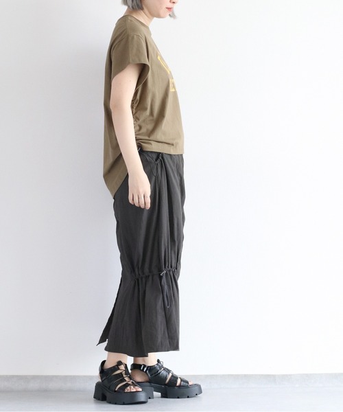 cepo(セポ)の「サイドドロストS/Sプルオーバー(Tシャツ/カットソー・レディース・カーキ/チャコール/オフホワイト・M)」の15枚目の写真