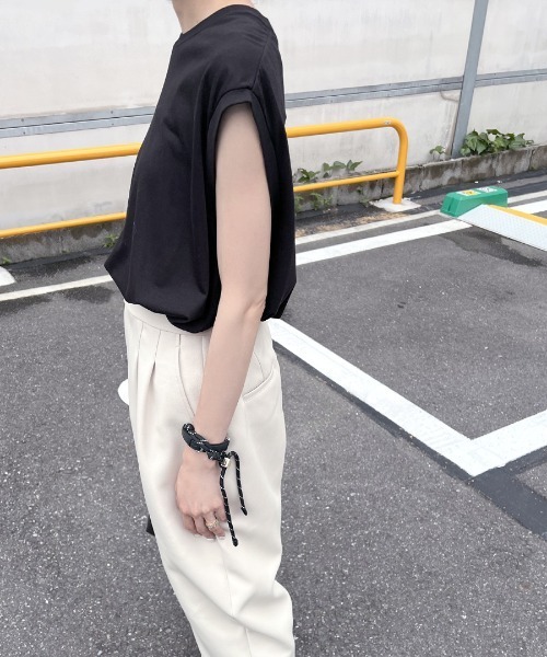 プレーンノースリーブ（Tシャツ/カットソー）｜COUDRE（クードル