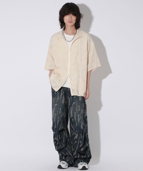 Anui（アニュイ）の「【UNISEX】レースジャガードシャツブルゾン（シャツ/ブラウス・レディース・アイボリー/ブラック/チャコール・MEDIUM/LARGE）」の17枚目の写真