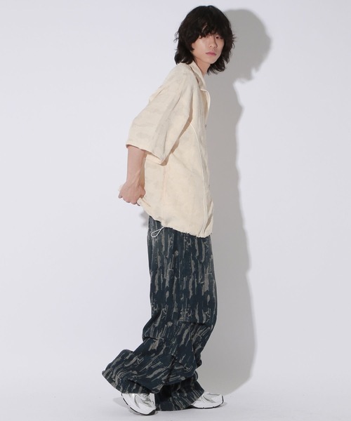 Anui（アニュイ）の「【UNISEX】レースジャガードシャツブルゾン（シャツ/ブラウス・レディース・アイボリー/ブラック/チャコール・MEDIUM/LARGE）」の18枚目の写真