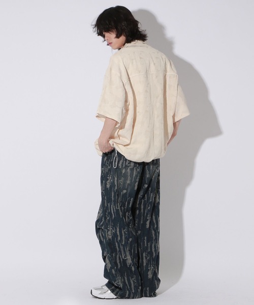 Anui（アニュイ）の「【UNISEX】レースジャガードシャツブルゾン（シャツ/ブラウス・レディース・アイボリー/ブラック/チャコール・MEDIUM/LARGE）」の19枚目の写真