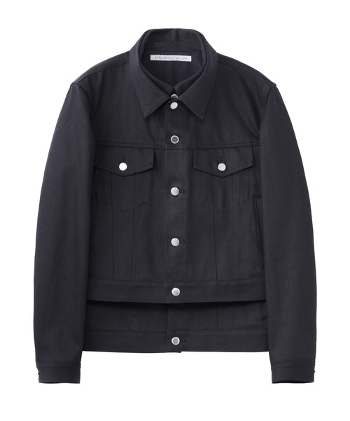 JOHN LAWRENCE SULLIVAN（ジョンローレンスサリバン）の「RIGID DENIM STACKED JACKET（ブルゾン・メンズ・インディゴブルー/ブラック・46/48）」の2枚目の写真