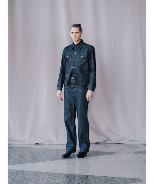 JOHN LAWRENCE SULLIVAN（ジョンローレンスサリバン）の「RIGID DENIM STACKED JACKET（ブルゾン・メンズ・インディゴブルー/ブラック・46/48）」の3枚目の写真