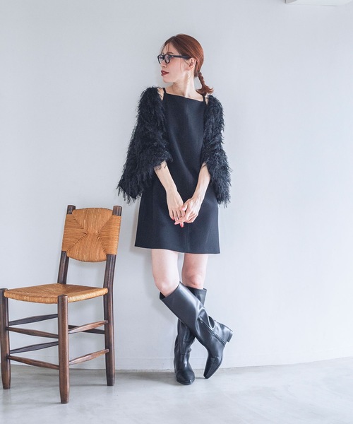 EVOL（イーボル）の「【EVOL】EVOL×Akiko Yamamotoコラボインヒールロングブーツ AX30502（ブーツ・レディース・ブラック/ブラウン/ボルドー・S/L/LL/M）」の22枚目の写真