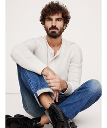 Banana Republic（バナナリパブリック）の「スラブ ダブルニット ヘンリーTシャツ（Tシャツ/カットソー）」