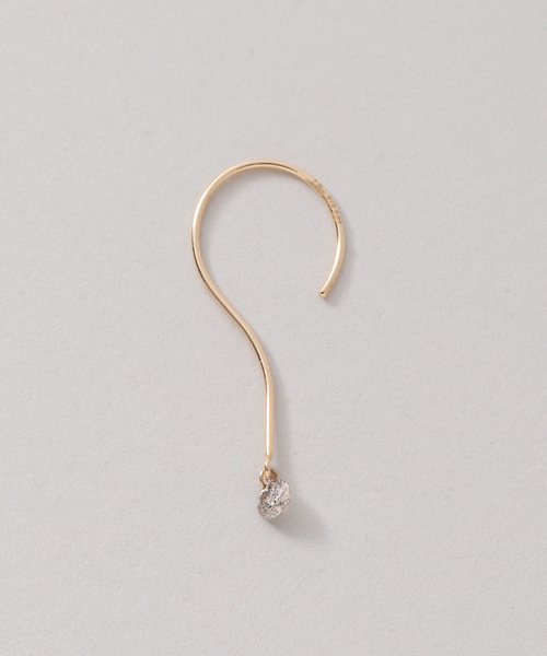 ブラウンホールダイヤピアス K18（両耳）（ピアス（両耳用