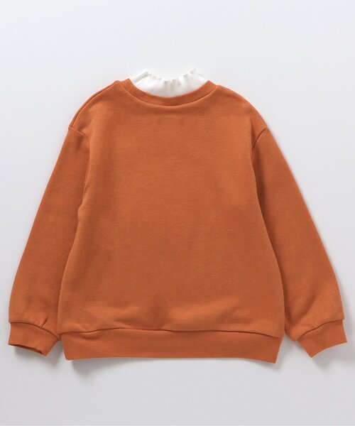 apres les cours(アプレレクール)の「ハート刺繍レイヤードトレーナー(スウェット・キッズ・ピンク/グリーン/オレンジ/ネイビー/グレー・140/130/120/110/100/90/80)」の21枚目の写真