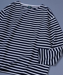 ANPAS（アンパス）の「11oz Ultra Heavy Weight Wide Silhouette Basque T-Shirt/11オンス ウルトラヘビーウェイト バスクTシャツ 長袖Tシャツ ロンT オーバーサイズ ワイドシルエット（Tシャツ/カットソー）」