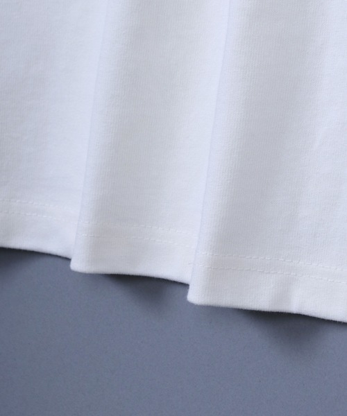 ANPAS（アンパス）の「11oz Ultra Heavy Weight Wide Silhouette Basque T-Shirt/11オンス ウルトラヘビーウェイト バスクTシャツ 長袖Tシャツ ロンT オーバーサイズ ワイドシルエット（Tシャツ/カットソー・メンズ・ホワイト/ホワイト×ネイビー/ブラック/ブラック×ホワイト/ネイビー/ネイビー×ホワイト・L/M）」の10枚目の写真