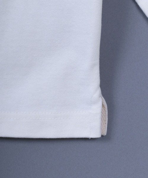 ANPAS（アンパス）の「11oz Ultra Heavy Weight Wide Silhouette Basque T-Shirt/11オンス ウルトラヘビーウェイト バスクTシャツ 長袖Tシャツ ロンT オーバーサイズ ワイドシルエット（Tシャツ/カットソー・メンズ・ホワイト/ホワイト×ネイビー/ブラック/ブラック×ホワイト/ネイビー/ネイビー×ホワイト・L/M）」の9枚目の写真